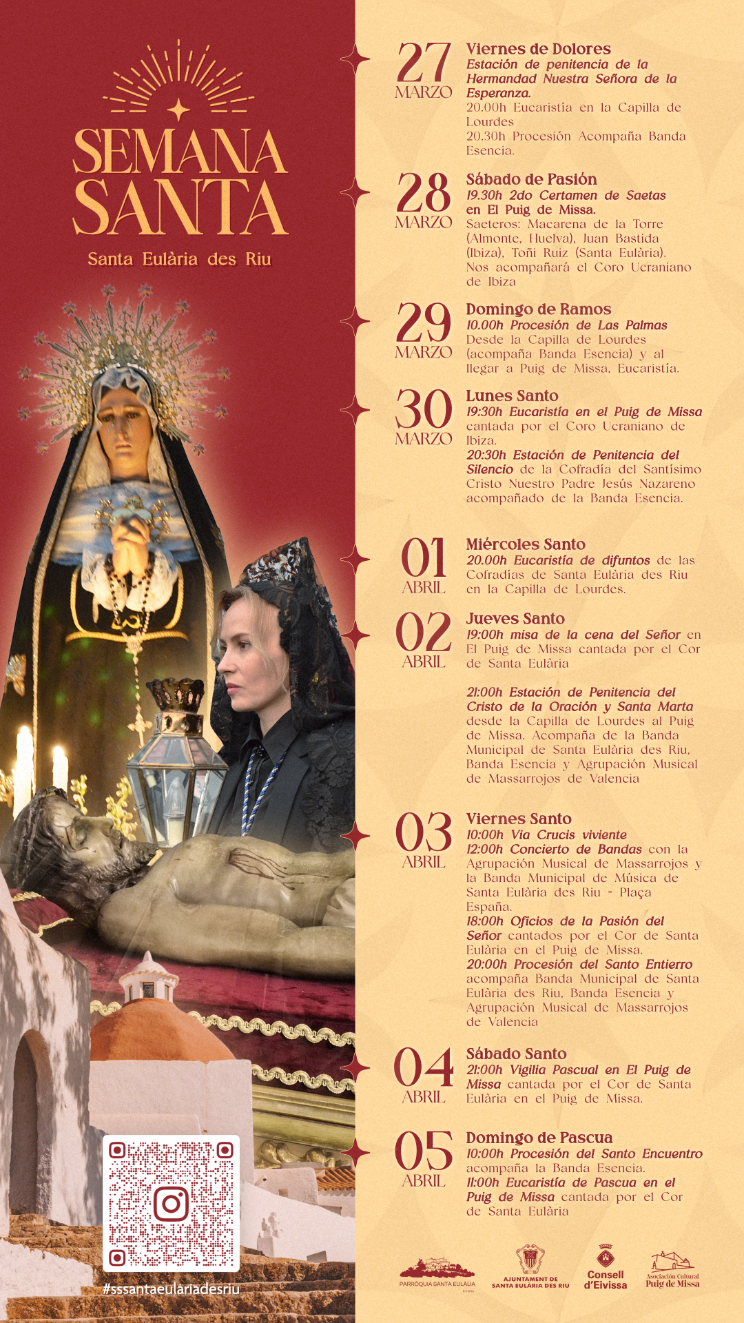 Semana Santa en Santa Eulalia del Río 2026 Santa Eulalia del Río